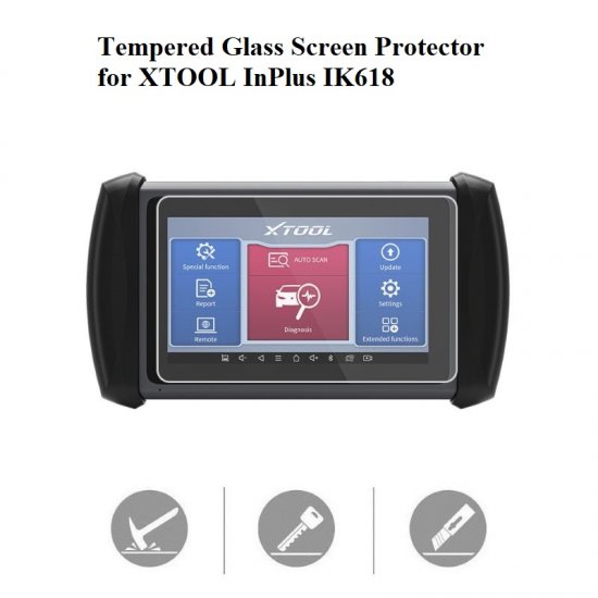 Tempered Glass Screen Protector for XTOOL InPlus IK618 Tablet - Click Image to Close